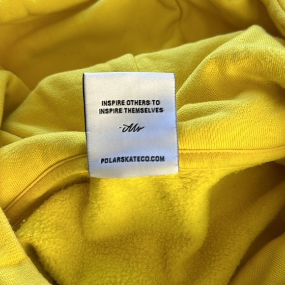 Polar Skate Co. “Trippin” Yellow Graphic Hoodie - Picture 9 of 10